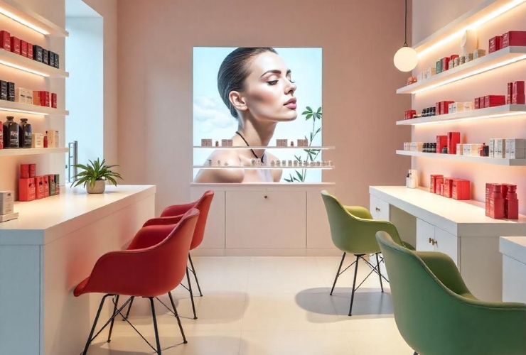 Instalación PLV Barcelona peluquería