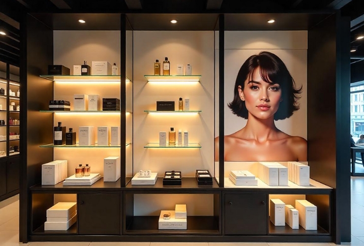 Instalación PLV Barcelona perfumería